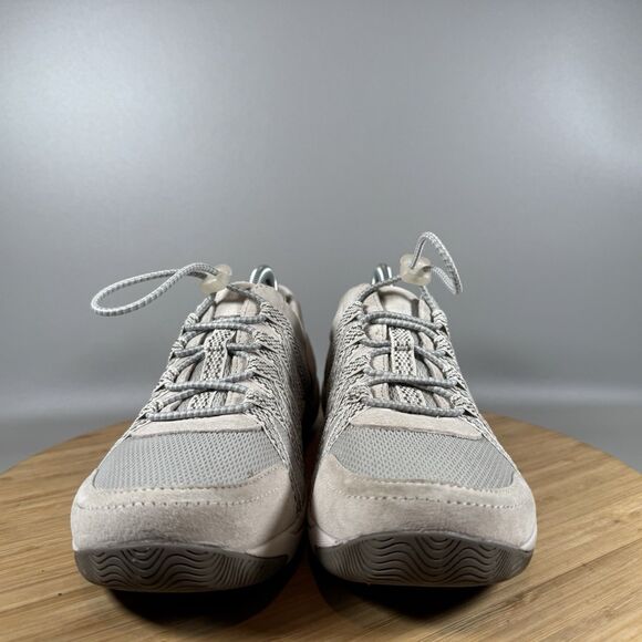 S Dansko Honor Sneakers Grey Suede Elastic Laces Women’s Size EU 37 US 6.5-7 - Picture 2 of 8